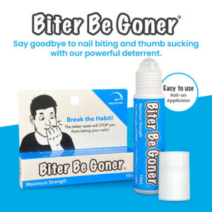 Biter Be Goner - Say goodbye to nail biting and thumb sucking with our powerful deterrent.